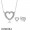 Women's Pandora Loving Hearts Necklace And Earring Gift Set