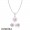Women's Pandora Magnolia Bloom Necklace And Earring Set