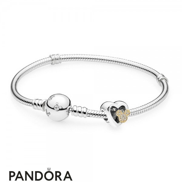 Women's Pandora Mickey And Minnie Love Icons Bracelet
