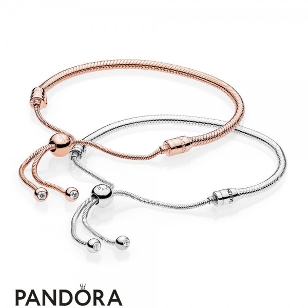 Womens Pandora Moments Sliding Bracelet Gift Set Jewelry