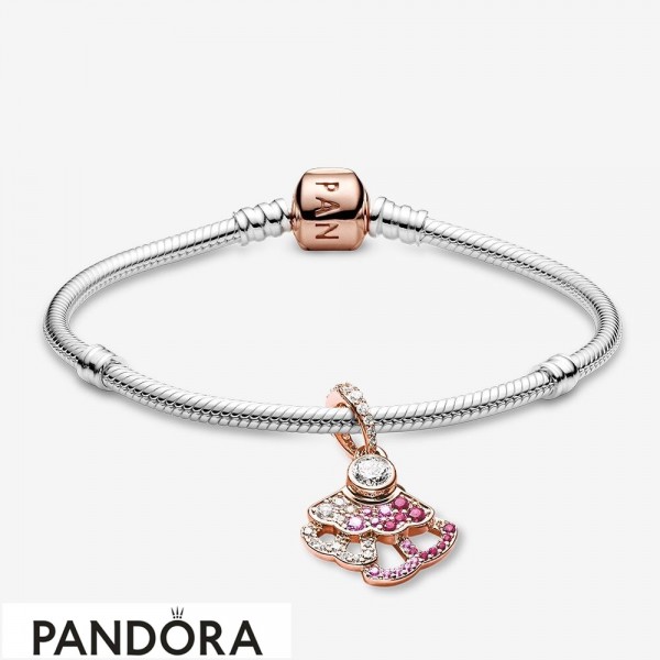 Women's Pandora Pink Fan Bracelet Set