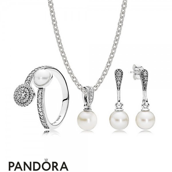 Women's Pandora Radiant Glow Pearl Gift Set