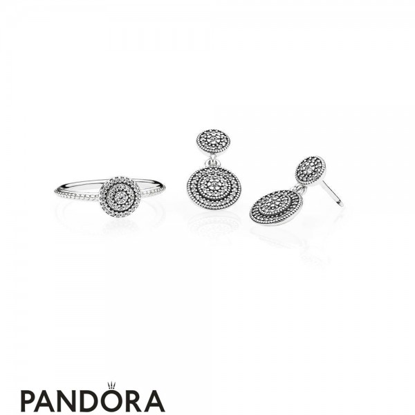 Women's Pandora Ring And Earrings Gift
