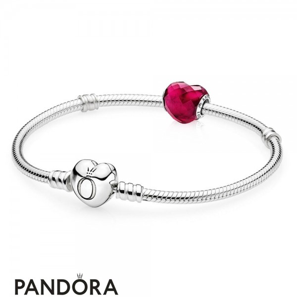 Women's Pandora Shape Of Love Bracelet Gift Set