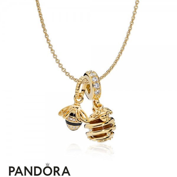 Pandora Shine Honeybee Necklace Set