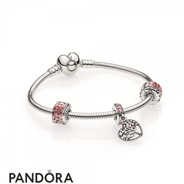 Women's Pandora Tree Of Hearts Bracelet Gift Set