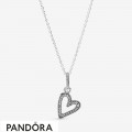 Women's Pandora Glittering Heart Pendant Necklace