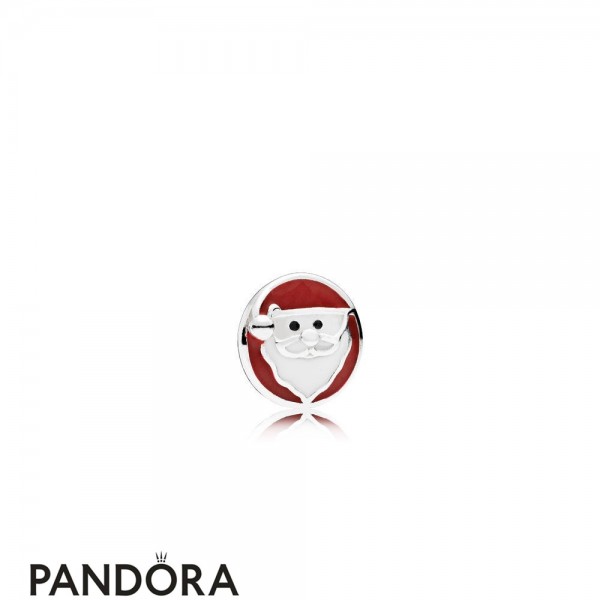 Pandora Lockets Jolly Santa Petite Charm Mixed Enamel