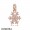 Pandora Pendants Sparkling Snowflake Pendant Pandora Rose