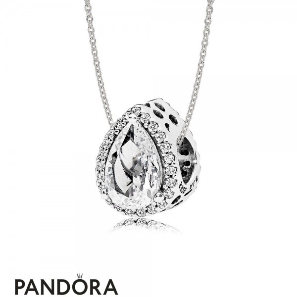 Women's Pandora Radiant Teardrop Necklace Gift Set