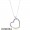 Women's Pandora Rainbow Heart Necklace Online Sale