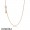 Pandora Rose Necklace Chain Sterling Silver 14K Rose Gold