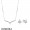 Women's Pandora Shimmering Wish Necklace And Earring Set