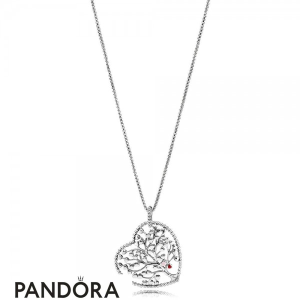 Women's Pandora Tree Of Love Necklaces Mixed Enamel