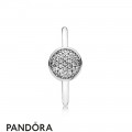 Pandora Rings Dazzling Droplet Ring