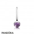 Pandora Rings February Droplet Ring Synthetic Amethyst