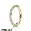 Pandora Rings Forever Pave Stackable Ring 14K Gold