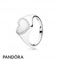 Pandora Rings Heart Signet Ring