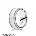 Pandora Rings Hearts Of Pandora Ring Silver Enamel