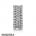 Pandora Rings Lavish Sparkle 925 Silver Circle Ring