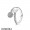 Pandora Rings Luminous Glow Ring White Crystal Pearl And