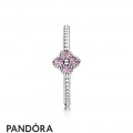 Pandora Rings Oriental Blossom Ring Pink Cz