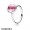 Pandora Rings Poetic Droplet Ring Pink Cz