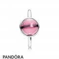 Pandora Rings Poetic Droplet Ring Pink Cz