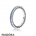 Pandora Rings Radiant Hearts Of Pandora Ring Princess Blue Enamel Royal