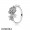 Pandora Rings Shimmering Bouquet Ring White Enamel