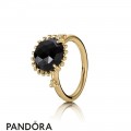 Pandora Rings Shining Star Ring Black Spinel