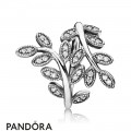 Pandora Rings Sparkling Leaves Ring