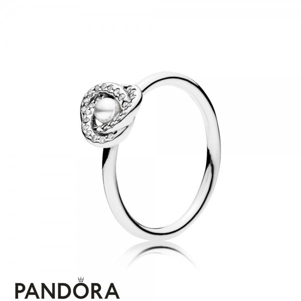 Pandora Rings Sparkling Love Knot Ring