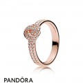 Pandora Rings Sparkling Love Knot Ring Pandora Rose