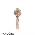 Pandora Rings Sparkling Love Knot Ring Pandora Rose