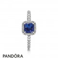 Pandora Rings Timeless Elegance True Blue Crystal