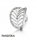 Pandora Rings Tropical Palm Leaf Ring